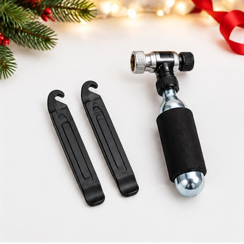 Tyre lever and CO2 combo