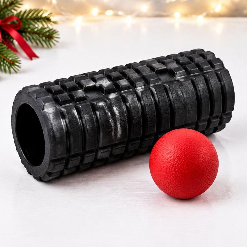 Foam roller and ball set